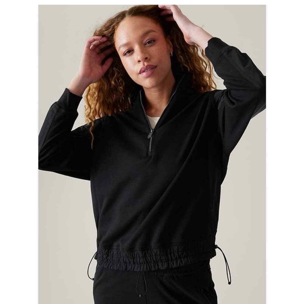 ATHLETA Triumph Hybrid Half Zip Sweatshirt Size L